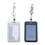 Maxbell Retractable Badge Holder Vertical Card Holder for Office Credit Card Black