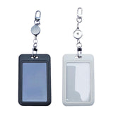 Maxbell Retractable Badge Holder Vertical Card Holder for Office Credit Card Black