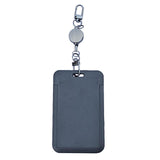 Maxbell Retractable Badge Holder Vertical Card Holder for Office Credit Card Black