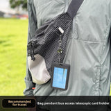 Maxbell Retractable Badge Holder Vertical Card Holder for Office Credit Card Black