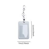 Maxbell Retractable Badge Holder Vertical Card Holder for Office Credit Card Light Grey