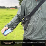 Maxbell Retractable Badge Holder Vertical Card Holder for Office Credit Card Light Grey