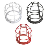 Maxbell Light Bulb Cage Guard Metal Simple Replacement Practical Warning Light Cover White