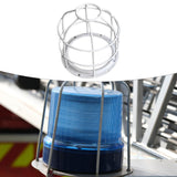 Maxbell Light Bulb Cage Guard Metal Simple Replacement Practical Warning Light Cover White