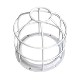Maxbell Light Bulb Cage Guard Metal Simple Replacement Practical Warning Light Cover White