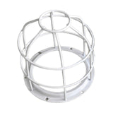 Maxbell Light Bulb Cage Guard Metal Simple Replacement Practical Warning Light Cover White