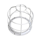 Maxbell Light Bulb Cage Guard Metal Simple Replacement Practical Warning Light Cover White
