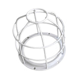 Maxbell Light Bulb Cage Guard Metal Simple Replacement Practical Warning Light Cover White