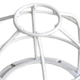 Maxbell Light Bulb Cage Guard Metal Simple Replacement Practical Warning Light Cover White