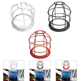 Maxbell Light Bulb Cage Guard Metal Simple Replacement Practical Warning Light Cover White