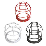 Maxbell Light Bulb Cage Guard Metal Simple Replacement Practical Warning Light Cover White
