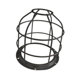 Maxbell Light Bulb Cage Guard Metal Simple Replacement Practical Warning Light Cover Black