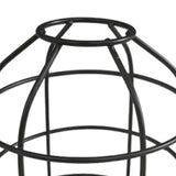 Maxbell Light Bulb Cage Guard Metal Simple Replacement Practical Warning Light Cover Black