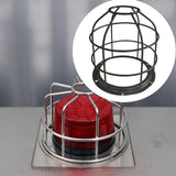 Maxbell Light Bulb Cage Guard Metal Simple Replacement Practical Warning Light Cover Black