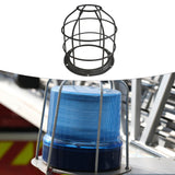 Maxbell Light Bulb Cage Guard Metal Simple Replacement Practical Warning Light Cover Black