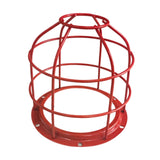 Maxbell Light Bulb Cage Guard Metal Simple Replacement Practical Warning Light Cover Red