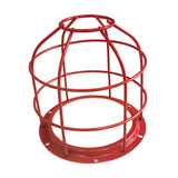Maxbell Light Bulb Cage Guard Metal Simple Replacement Practical Warning Light Cover Red
