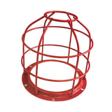 Maxbell Light Bulb Cage Guard Metal Simple Replacement Practical Warning Light Cover Red