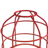 Maxbell Light Bulb Cage Guard Metal Simple Replacement Practical Warning Light Cover Red