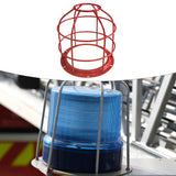 Maxbell Light Bulb Cage Guard Metal Simple Replacement Practical Warning Light Cover Red
