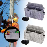 Maxbell Tool Pouch Portable Electrician Waist Tool Bag for Gardener Home Woodworking Dark Gray