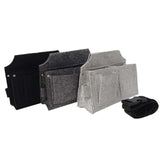 Maxbell Tool Pouch Portable Electrician Waist Tool Bag for Gardener Home Woodworking Light Gray