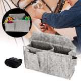 Maxbell Tool Pouch Portable Electrician Waist Tool Bag for Gardener Home Woodworking Light Gray