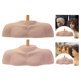 Maxbell Mannequin Head Stand Shoulder Model Styling Cosmetology Manikin Head Display Smooth Rod
