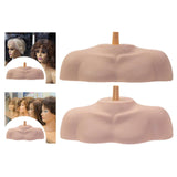 Maxbell Mannequin Head Stand Shoulder Model Styling Cosmetology Manikin Head Display Smooth Rod