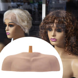 Maxbell Mannequin Head Stand Shoulder Model Styling Cosmetology Manikin Head Display Smooth Rod