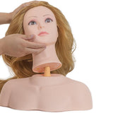 Maxbell Mannequin Head Stand Shoulder Model Styling Cosmetology Manikin Head Display Smooth Rod