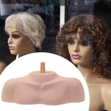 Maxbell Mannequin Head Stand Shoulder Model Styling Cosmetology Manikin Head Display Grooved Rod