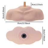 Maxbell Mannequin Head Stand Shoulder Model Styling Cosmetology Manikin Head Display Grooved Rod