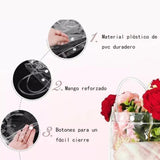Maxbell 30x Clear Gift Bags with Handle Reusable for Small Business Wedding Boutique