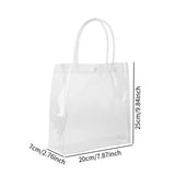 Maxbell 30x Clear Gift Bags with Handle Reusable for Small Business Wedding Boutique