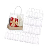 Maxbell 30x Clear Gift Bags with Handle Reusable for Small Business Wedding Boutique