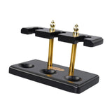 Maxbell Wooden Pipe Stand 3 Slot Handmade Accessories Solid Wood Organizer Pipe Rack black
