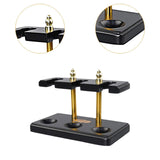 Maxbell Wooden Pipe Stand 3 Slot Handmade Accessories Solid Wood Organizer Pipe Rack black