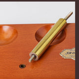 Maxbell Wooden Pipe Stand 3 Slot Handmade Accessories Solid Wood Organizer Pipe Rack orange
