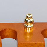 Maxbell Wooden Pipe Stand 3 Slot Handmade Accessories Solid Wood Organizer Pipe Rack orange