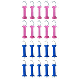 Maxbell 10x Electric Fence Gate Handles Replace Part for Agricultural Farm Husbandry Rose red