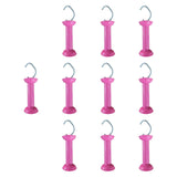 Maxbell 10x Electric Fence Gate Handles Replace Part for Agricultural Farm Husbandry Rose red