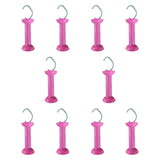 Maxbell 10x Electric Fence Gate Handles Replace Part for Agricultural Farm Husbandry Rose red
