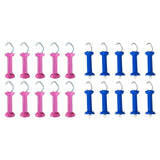 Maxbell 10x Electric Fence Gate Handles Replace Part for Agricultural Farm Husbandry Rose red