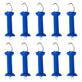 Maxbell 10x Electric Fence Gate Handles Replace Part for Agricultural Farm Husbandry blue