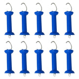 Maxbell 10x Electric Fence Gate Handles Replace Part for Agricultural Farm Husbandry blue