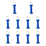 Maxbell 10x Electric Fence Gate Handles Replace Part for Agricultural Farm Husbandry blue
