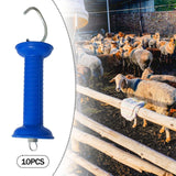 Maxbell 10x Electric Fence Gate Handles Replace Part for Agricultural Farm Husbandry blue
