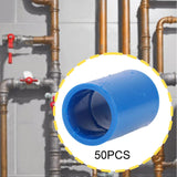 Maxbell 50Pcs PVC Pipe Fittings Straight Parts Coupling for Pools Shelves Greenhouse 32mm