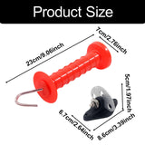 Maxbell Electric Fence Gate Handle Electric Fence Spring Gates Handle for Farm Fence